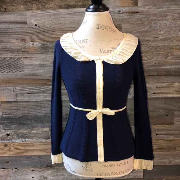 Anthropologie Sweaters - Anthropologie Guinevere Cable Knit Cardigan Size S